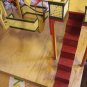 Vintage Wood Structured Ferris Wheel with four padded cars, hand crank