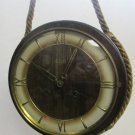 50s wall clock Hermle on a rope, wind up clock & chime (working), West Germany