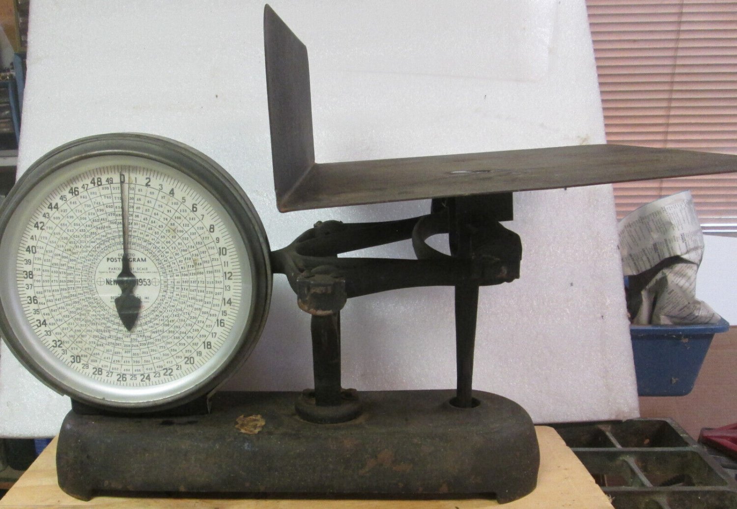 1953  50 Pound Postal Scale Detecto Posto-Gram Rare
