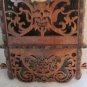 VINTAGE INTRICATE SCROLL SAW FRAMED QUARTZ CLOCK