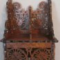 VINTAGE INTRICATE SCROLL SAW FRAMED QUARTZ CLOCK