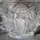 McKee Fentec PresCut EAPG Glass Crystal Clear Open Sugar Bowl USA Saw Tooth Edg McKee Fentec PresCut EAPG Glass Crystal Clear Open Sugar Bowl USA Saw Tooth Edg