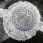 McKee Fentec PresCut EAPG Glass Crystal Clear Open Sugar Bowl USA Saw Tooth Edg