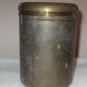 Vintage Solid Brass Round Urn Or Ginger Jar With Lid - Made in India 5.5" TALL