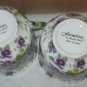 Baum Brothers Formalities Chintz Purple Pansy Teacup & Saucer Set