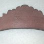 Wall clock top wood part with finial or topper for clock project