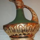 1967 JAMES BEAM GREEN PORCELAIN LIQUOR DECANTER Handcrafted Regal China