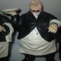 3 - Portly French Waiter's Figure Bottle , Bread & Coffee Kitchen D&Atilde;&copy;cor Vintage