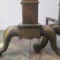 19" WILSHIRE Fireplace ANDIRONS, Fire Dogs,  Brass,