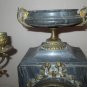 ANTIQUE French Marble Clock with PAIR CANDLELABRA'S FRERIS