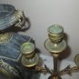 ANTIQUE French Marble Clock with PAIR CANDLELABRA'S FRERIS