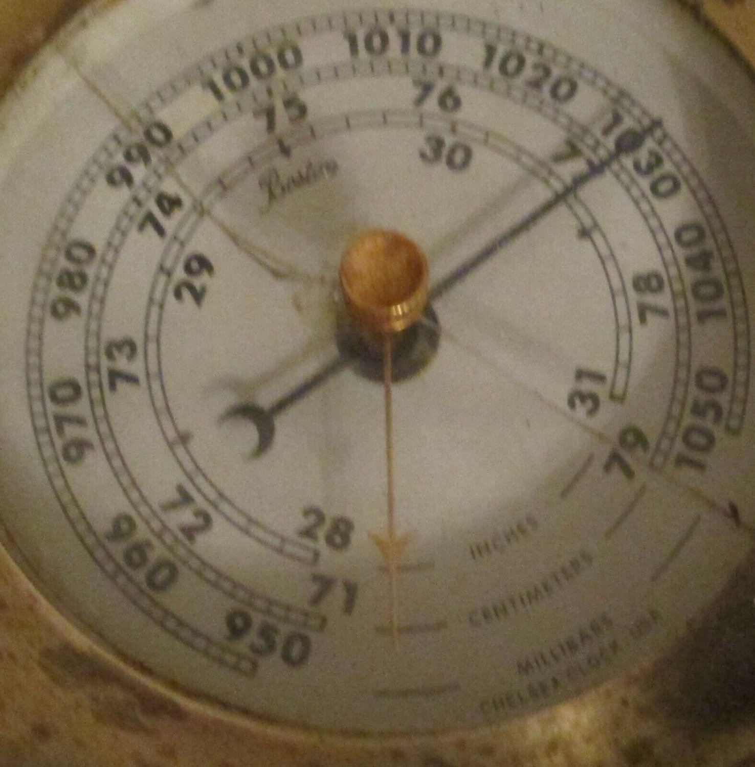 CHELSEA BOSTON ANEROID BAROMETER USA