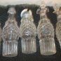 EARLY 1900's SILVER PLATE CASTOR SET WITH 5 MATCHING GLASS CONTAINERS