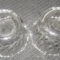 Princess House #458 2 Crystal Votive Holders NIB