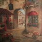 GINO'S ITALIAN PIZZARIA FRAMED ART PRINT ON CANVAS PAINTING BY RUANE MANNING