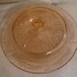 Vintage Pink Federal Cabbage Rose Butter/Cheese Dish With Lid