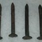 4 EARLY 1900'S RAILROAD DATE NAILS Round 4 Nails 2 5/8" long