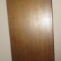 Vintage 70's 37" Pendulum Clock Chime Wood Tiffany Style Stained Glass Front Key