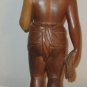 Hand-Carved Wood Man w/axe & Rope Figurine Bali Island Indonesia