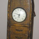 Boat shaped Wicker woven Jewelry or Trinket Box Cabinet 4 Drawers Working Clock Boat shaped Wicker woven Jewelry or Trinket Box Cabinet 4 Drawers Working Clock