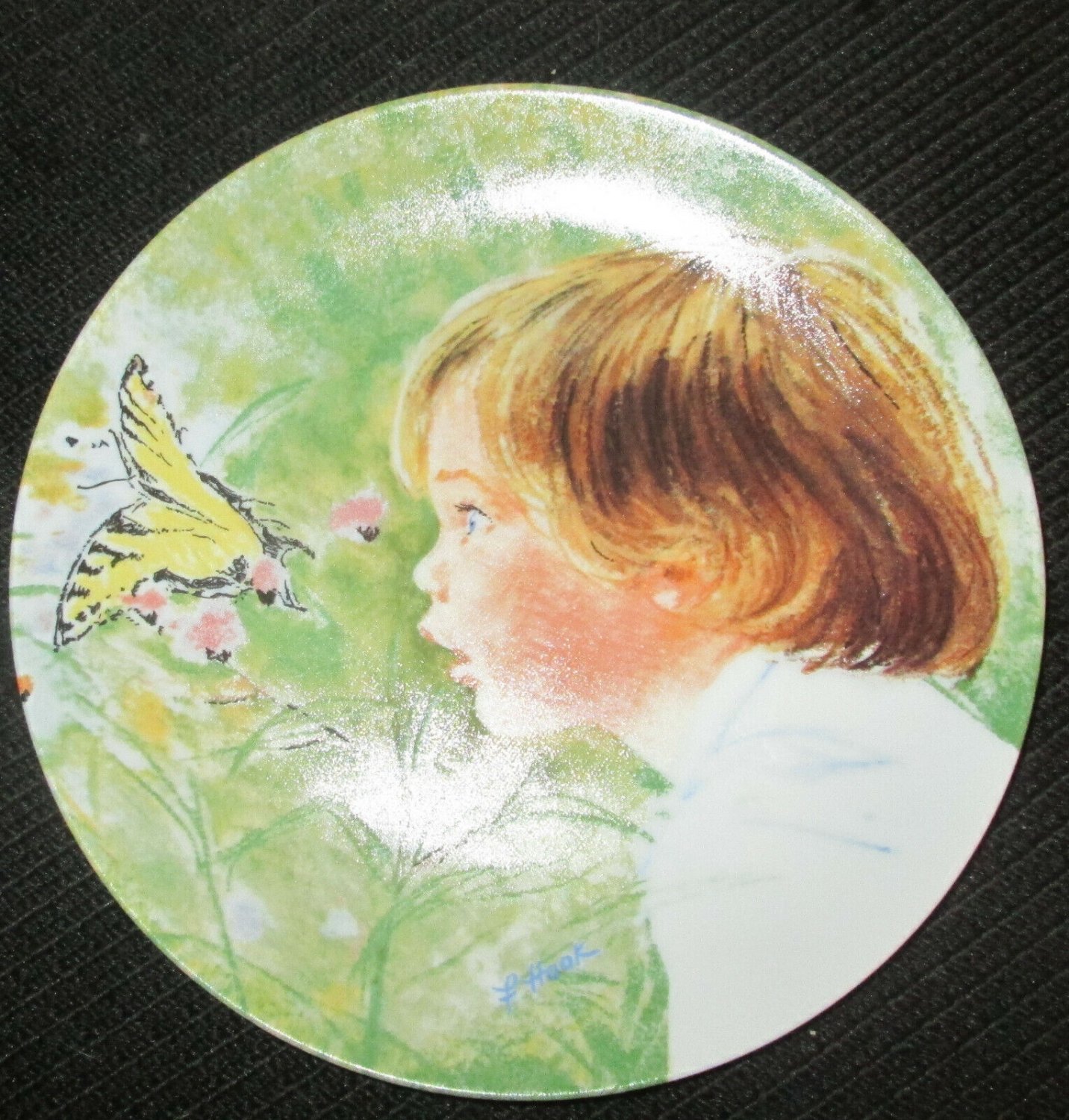 Frances Hook Collector Plate "Wonderment" 8.5" Knowles China CHILDS WORLD #3872A