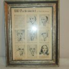 Woman's Day Magazine November 1942 one Page framed "Make-up as the Salons do it"