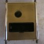 QUARTZ DESK SHELF CLOCK GOLD TONE METAL CASE