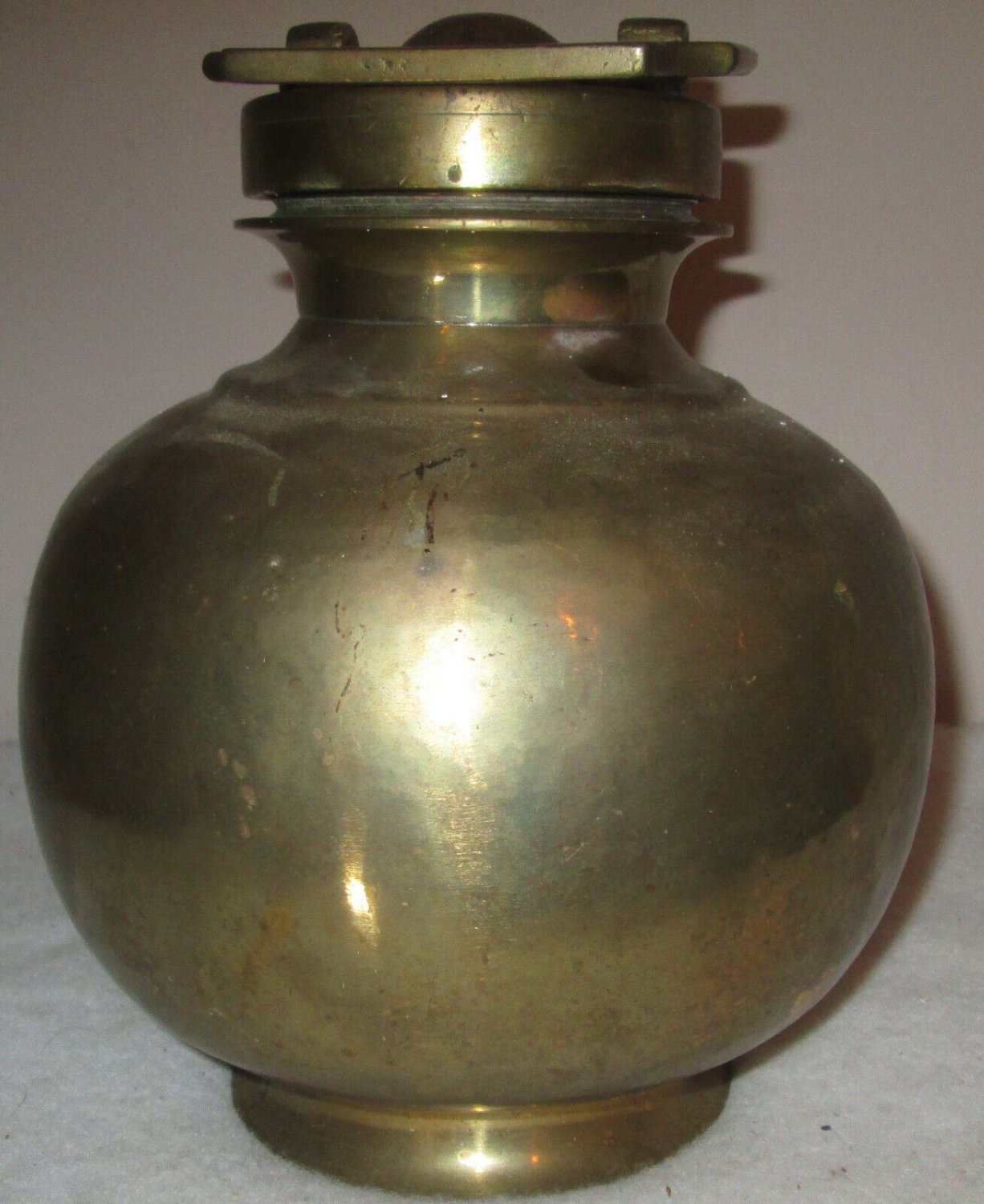 Brass India Tibetan Arts  Antique Urn Holy Water Chamber