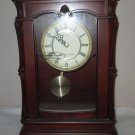 Bulova Clock Wall Mount Analog Wooden Chiming Clock