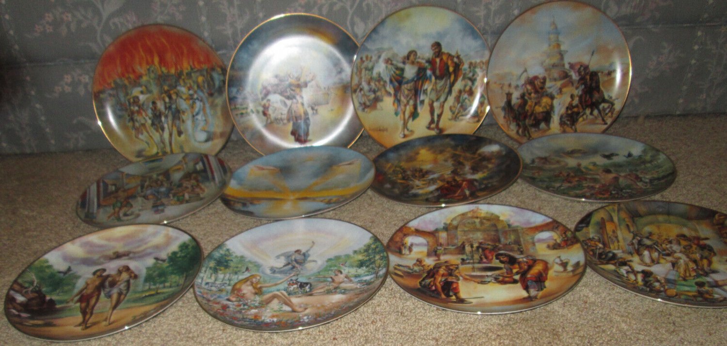 The Creation Set of 12 Decorative Plates origin box by Yiannis Koutsis Calhoun's