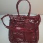 Leather Shoulder Patchwork Women Handbag  with Small Purse Tote Crossbody