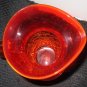 CRACKLE GLASS PITCHER RED/ORANGE  CENTERPIECE
