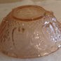 Vintage Cut Glass Candy Dish Pink with Lid Heart and Fleur-De-Lis Pattern KIG
