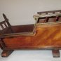 Mid Century Rocking Doll Baby Bed Album / Magazine Rack