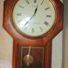 Seiko Quartz Westminster Whittington Dark Brown Oak Chime Pendulum Wall Clock