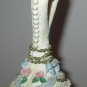 wIND UP Music Box Swan Snow Globe Roses Heart on top