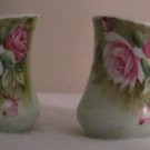Vintage Lefton Hand Painted Salt & Pepper Shakers Heritage Cabbage Rose