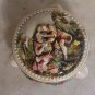 CAPODIMONTE ITALY NUDE CHERUB   TRINKET BOX FOOTED