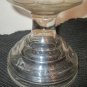 Vintage Clear Glass & White Flame Brass Kerosene Oil Lamp w Shade White Flame