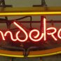 Vintage 1950s Pabst Andeker Beer Lighted Neon Advertising Sign