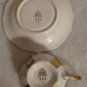WHITE & GOLD LINDNER KUEPS BAVARIA TEA CUP & SAUCER
