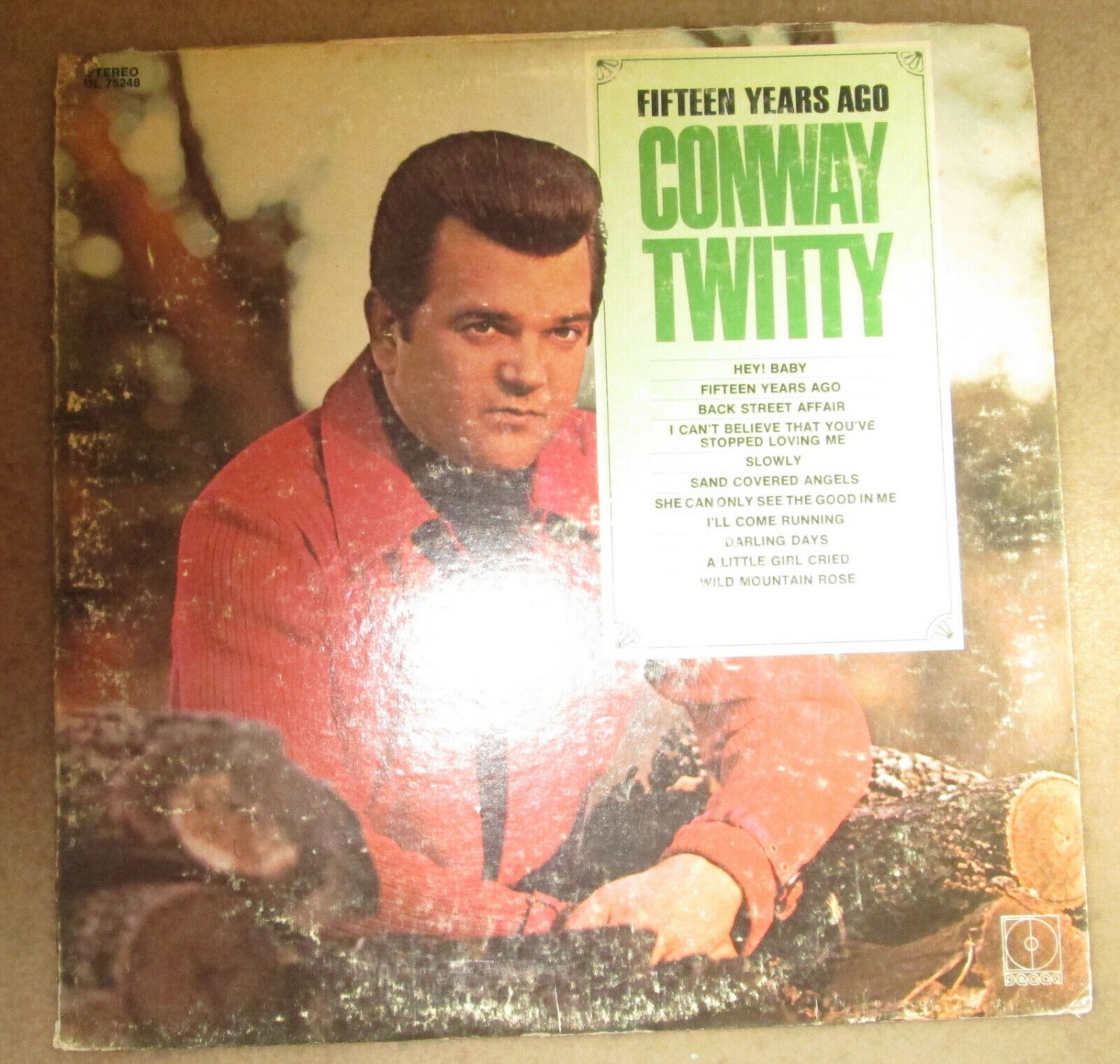 Conway Twitty 15 Years Ago LP  DL 75248 1970 VG/VG