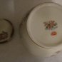 Vintage Satsuma Japan Crackle Peacock Floral Vase Porcelain Tree  Gold Trim