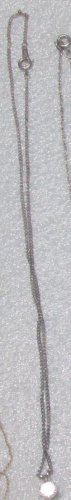 Plated over Silver Jewelry Chain Necklace with Diamond Colored Stone Pendant
