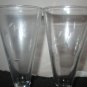 Princess House HERITAGE Pilsner Beer Glasses Set of 2 Cut Crystal Glass #442 NIB