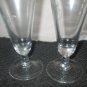 Princess House HERITAGE Pilsner Beer Glasses Set of 2 Cut Crystal Glass #442 NIB