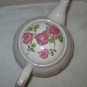 Vtg Gibson Roseland Teapot Round Cabbage Roses Pink Ceramic Tea Pot White