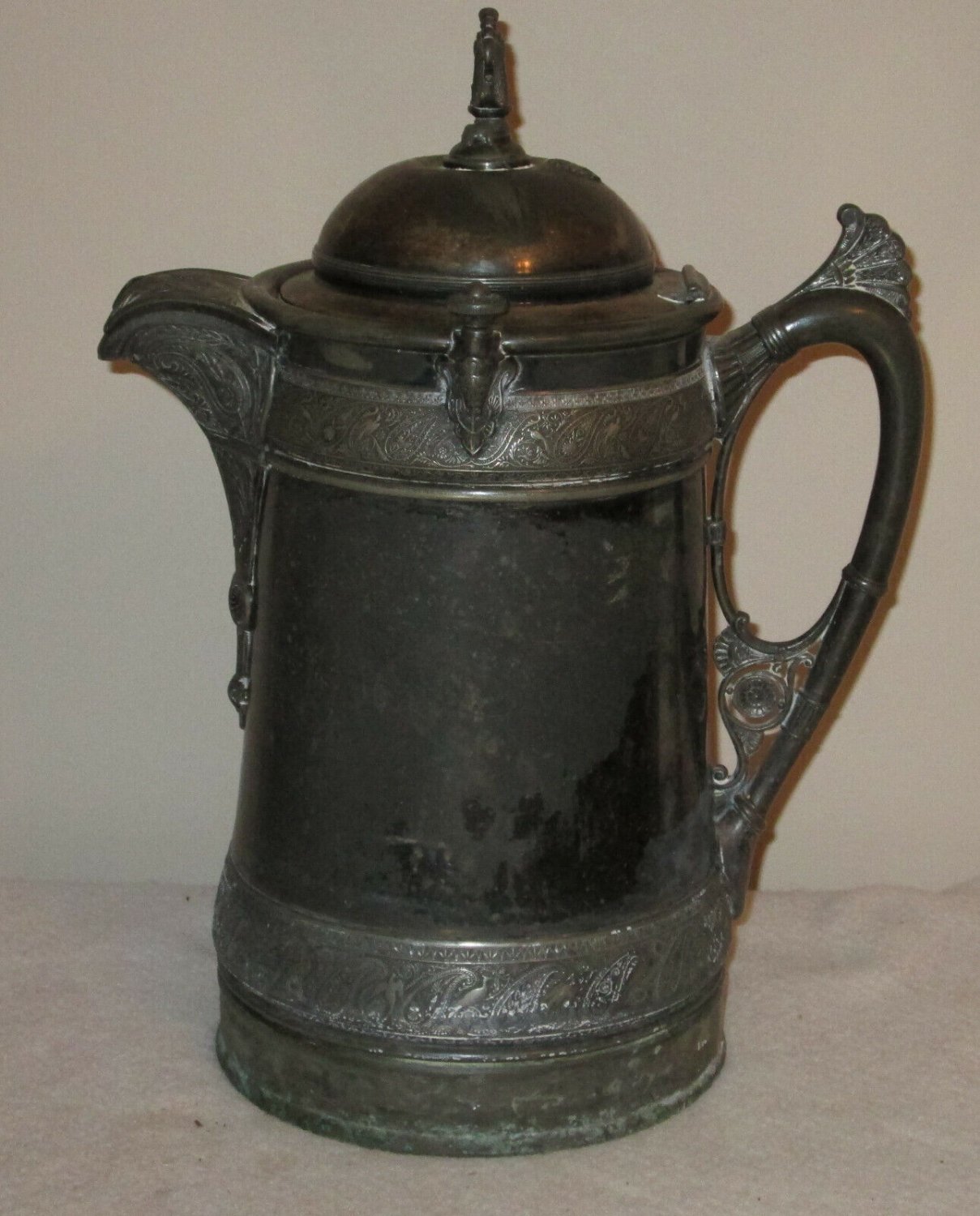 REED & BARTON SILVER PLATED WATER PITCHER COFFEE SERVER