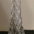 Czech Bohemian 24% Cut Lead Glass Crystal Diamond Point Vase Centerpiece