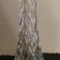 Czech Bohemian 24% Cut Lead Glass Crystal Diamond Point Vase Centerpiece